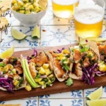 Ahi Tuna Tacos with Cabbage Slaw