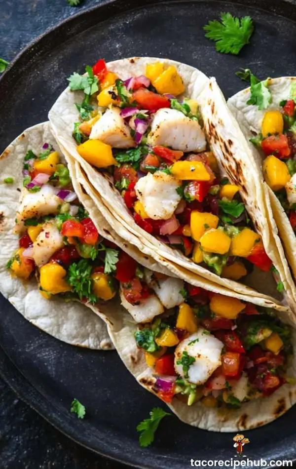 Monkfish tacos